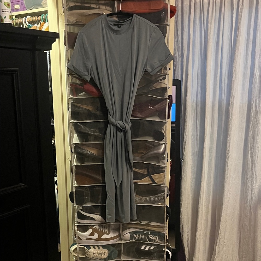 Guess Charcoal Short Sleeve Dress